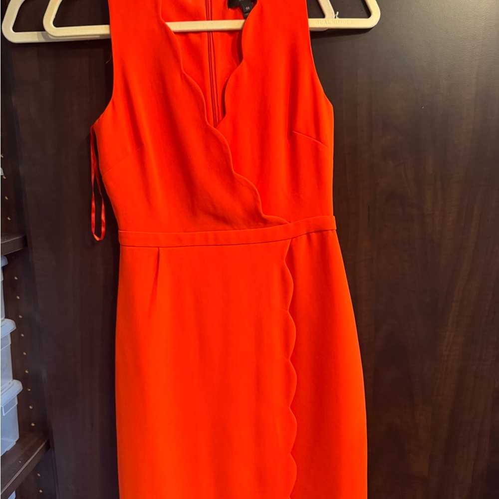 J.Crew Vivid Orange Dress